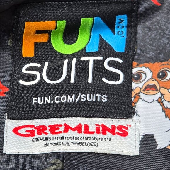 Gremlins-Themed Fun Suits Mens Blazer 40R Slim Fit - Picture 4 of 11